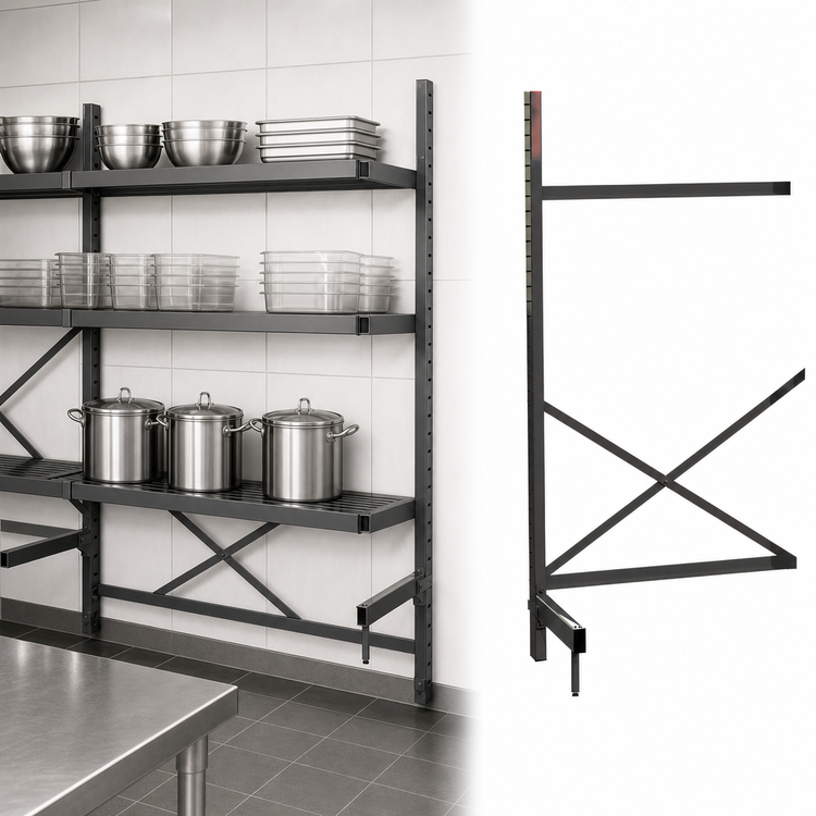 Product image #3 for Metro SmartLever 54" x 21" Cantilevered Shelving Add-On Unit Kit
