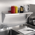 Thumbnail image #3 for New Age Solid Wall-Mounted Shelf, 24 x 12 Inches, 18 Gauge Aluminum