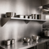 Thumbnail image #3 for 96-Inch x 14-Inch Wall-Mounted Stainless Steel Shelf with 3 Brackets