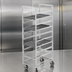 Thumbnail image #3 for Channel Manufacturing Standard Series Single-Section Aluminum Cafeteria Tray Rack, End Load, 36 Inch High, 15 x 20 Tray Capacity