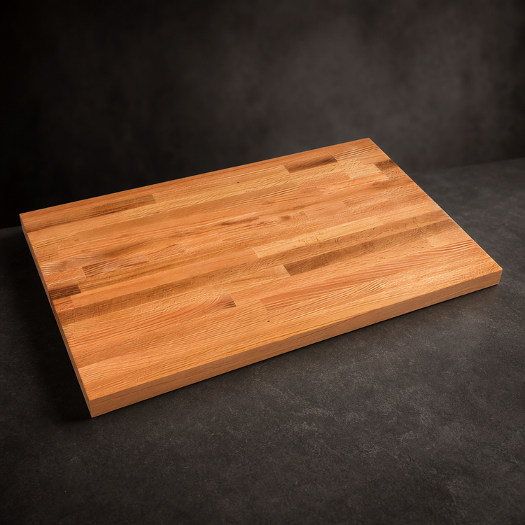 Product image #3 for John Boos Appalachian Red Oak Blended Rails Edge Grain Island Countertop, 132 x 48 x 1-3/4 Inch, Oil Finish