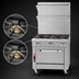 Thumbnail image #3 for Southbend Platinum P12N-B Heavy Duty 12-Inch Modular Gas Sectional Range with Two 35,000 BTU Open Burners