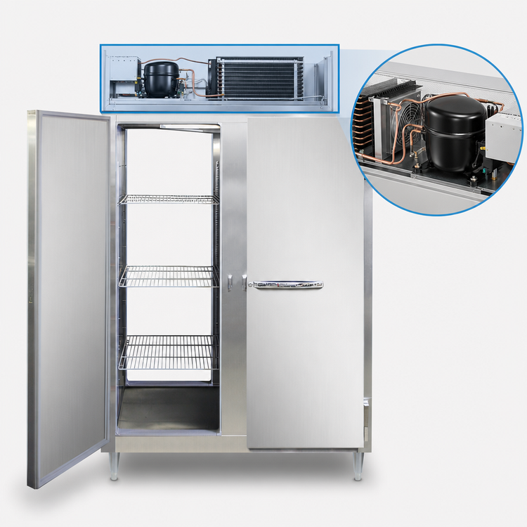 Product image #3 for Continental Refrigerator D2FNPT Designer Line 2-Section Pass-Thru Freezer