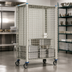 Thumbnail image #3 for MetroMax Q Mobile Wire Security Unit on Dolly, No Intermediate Shelves, 51-1/8