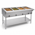 Thumbnail image #3 for Eagle Group 63-1/2 Inch Liquid Propane 4-Well Hot Food Table with Open Base and Undershelf