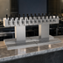 Thumbnail image #3 for Glastender Double-Sided Glycol-Cooled Draft Dispensing Tower, 24 Faucets, 2 Columns, Countertop, Grainline Finish