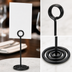Thumbnail image #3 for American Metalcraft 12-Inch Black Wire Loop Number Stand with Round Swirl Base