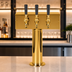Thumbnail image #3 for Micro Matic T-Style Countertop Air-Cooled Draft Beer Tower with 3 Brass Faucets, PVD Brass Finish