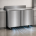 Thumbnail image #3 for Delfield ST4548NP Two-Section 48-Inch Worktop Freezer with 2 Doors and 4-Inch Backsplash