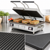 Thumbnail image #3 for Star Pro-Max 2.0 28-Inch Countertop Commercial Panini Press with Grooved Top and Smooth Bottom Cast Iron Plates