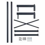 Thumbnail image #3 for Metro SmartLever SM862154-KIT Stationary Cantilever Shelving Starter Base Kit, 86"H, for 54"W x 21"D Shelves, Epoxy-Coated Steel