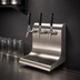 Thumbnail image #3 for Perlick 4076DN3 Modular Wall-Mount Glycol-Cooled Beer Dispensing Tower, 3 Faucets, Bottom Exit, Stainless Steel