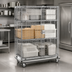 Thumbnail image #3 for Metro Super Erecta Mobile Wire Security Cage Dolly Truck, Chrome Plated, 50-1/2W x 28-1/16D x 68-1/2H
