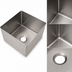 Thumbnail image #3 for Eagle Group Seamless Welded-In Fabricated Straight Wall Sink, 1 Compartment, 9 x 12 x 6 Inch Bowl, 16 Gauge 304 Stainless Steel