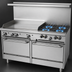 Thumbnail image #3 for Garland G Starfire Pro 60-Inch Gas Restaurant Range with 4 Open Burners, 36-Inch Griddle, and 2 Standard Ovens