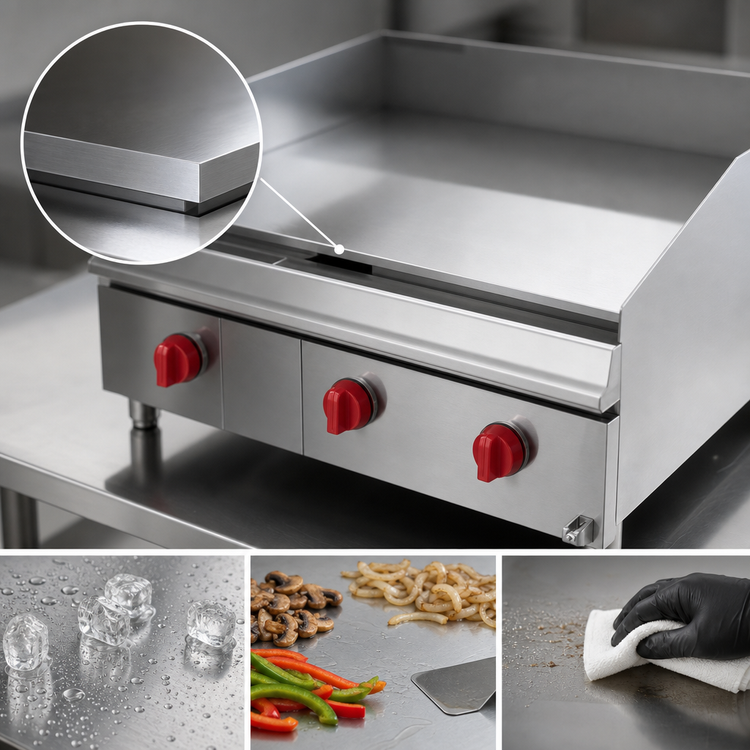 Product image #4 for Lang LG Series 48-Inch Electric Countertop Extended-Depth Griddle with 1-Inch Chrome Plate and Solid State Controls
