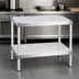 Thumbnail image #3 for New Age Modular Aluminum Equipment Stand, Stationary, 30 x 20 x 30 Inches, 2 Adjustable Solid Shelves