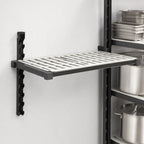 Thumbnail image #4 for Cambro Camshelving® Elevation EWSSKA2130V1580 21" x 30" Vented Antimicrobial Wall Shelving Add-On Kit, Brushed Graphite
