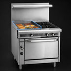 Thumbnail image #3 for Imperial (Middleby) Spec Series IHR-G24-2-M 36-Inch Modular Countertop Gas Range with 24-Inch Griddle and 2 Open Burners
