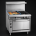 Thumbnail image #3 for Imperial Spec Series Heavy Duty 36-Inch Modular Countertop Gas Range with 24-Inch Griddle and 2 Open Burners