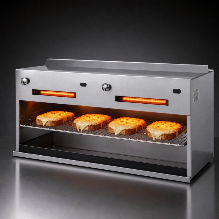 Product image #3 for Garland IRCMA-48 48-Inch Gas Infrared Cheesemelter with 2 Burners and Manual Controls