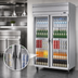 Thumbnail image #3 for Beverage Air Horizon Series Two-Section Glass Door Reach-In Refrigerator, 52-Inch Wide, Top-Mounted Self-Contained, 46.88 Cu. Ft.
