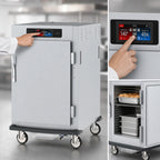 Thumbnail image #3 for Metro C5 C595-SFS-UPFC Mobile Half-Height Pass-Thru Controlled Humidity Heated Holding & Proofing Cabinet with Solid/Glass Doors, 8 Full-Size Pans