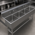 Thumbnail image #3 for John Boos Pro-Bowl 4-Compartment Stainless Steel Sink, 24 x 24 x 12 Inch Bowls