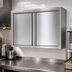 Thumbnail image #3 for Eagle Group 66-Inch Wall-Mounted 304 Stainless Steel Cabinet with Hinged Doors