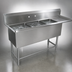 Thumbnail image #3 for John Boos Pro-Bowl 3-Compartment Sink with 18