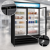 Thumbnail image #3 for Kelvinator Commercial 48 Cu. Ft. Two-Section Reach-In Glass Door Freezer Merchandiser, Bottom Mount