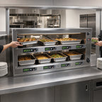 Thumbnail image #3 for Carter-Hoffmann (Middleby) M243P-2T Pass-Through Hot Well Holding Cabinet, 8-Pan, Programmable Digital Controls, Stainless Steel