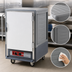 Thumbnail image #3 for Metro C5 3 Series Half-Height Heated Holding Cabinet with Gray Insulation Armour, Solid Door, 17-Pan Capacity