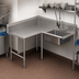 Thumbnail image #3 for John Boos Pro-Bowl Corner L-Shaped Soiled Dishtable with 20