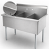 Thumbnail image #3 for Serv-Ware 57 Inch 3-Compartment Budget Sink
