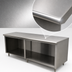 Thumbnail image #3 for Advance Tabco Special Value Series 84 Inch W x 30 Inch D Flat Top Open Base Stainless Steel Work Table