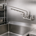Thumbnail image #4 for UltraRinse 8-Inch Center Wall Mount Pre-Rinse Mixing Faucet with 18-Inch Swing Nozzle and 1.5 GPM Spray Arm