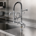 Thumbnail image #3 for T&S Brass Mini Pre-Rinse Unit, Single-Hole Deck Mount, 8-Inch Swing Nozzle, Low-Flow Spray Valve