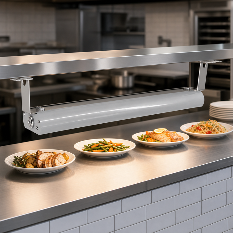 Product image #3 for Vollrath 72-Inch Low Profile Unlighted Strip Heat Lamp with Remote Toggle Switch