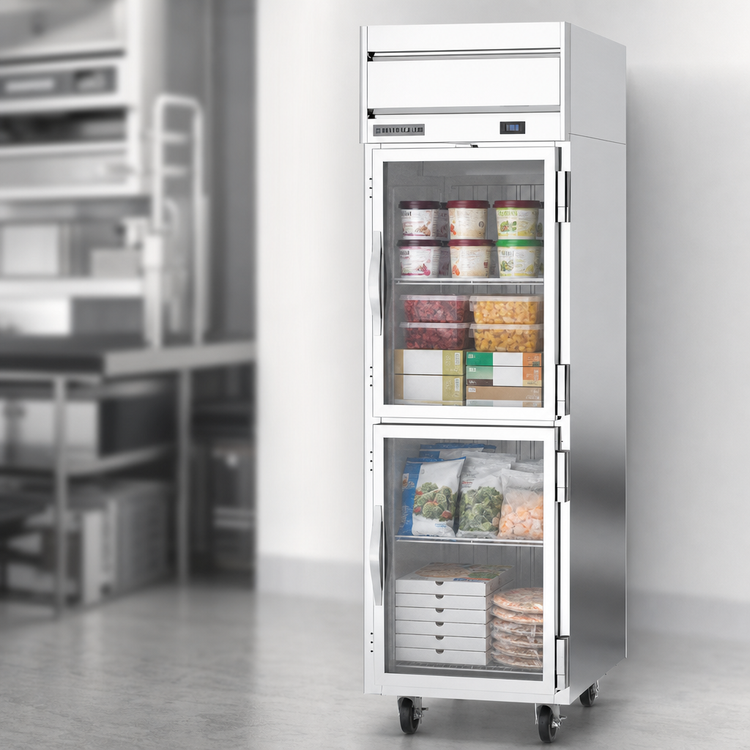 Product image #3 for Beverage-Air Horizon Series One-Section Half-Glass Door Reach-In Freezer, 21.06 Cu. Ft., Top-Mounted Self-Contained