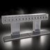 Thumbnail image #3 for Glastender 14-Faucet Bridge Draft Dispensing Tower, Countertop, Glycol-Cooled, Stainless Steel Finish
