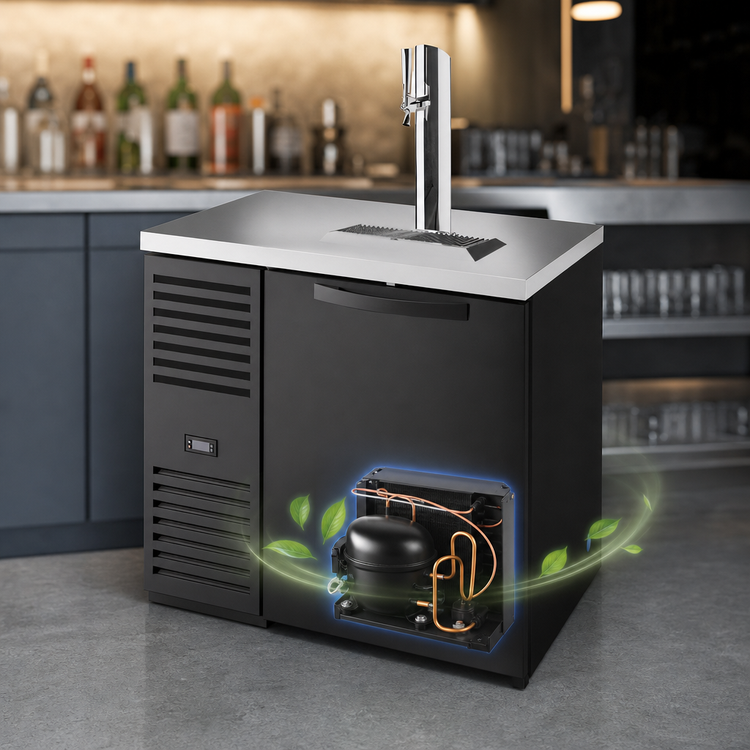 Product image #3 for True 36-Inch Countertop Refrigerated Draft Beer Dispenser, One-Section, 1 Faucet Column