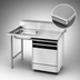 Thumbnail image #3 for Advance Tabco Undercounter Stainless Steel Dish Table with Left Sink Bowl, 48 x 30 Inch