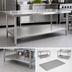 Thumbnail image #3 for John Boos Stainless Steel Lower Shelf (Dunnage Undershelf) for TC & GMT Series Tables, 108 x 36 Inches, All-Welded