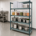 Thumbnail image #3 for Quantum 4-Tier Stationary Wire Plastic Mat Shelving Unit, 60
