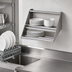 Thumbnail image #3 for Eagle Group Wall-Mounted Tubular Rack Shelf for Dish Tables, Knock-Down, 21 x 15-1/2 x 12 Inches