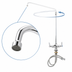 Thumbnail image #3 for T&S Brass Double Pantry Deck-Mount Mixing Faucet with 12-Inch Swing Nozzle and Lever Handles