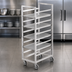 Thumbnail image #3 for Channel Manufacturing 440S Mobile Stainless Steel Cafeteria Tray Rack, Single Section, End Load, 20-Tray Capacity
