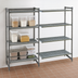 Thumbnail image #3 for Cambro Camshelving Basics Plus 5-Tier Vented Add-On Shelving Unit, 21 x 36 x 64 Inches, Brushed Graphite