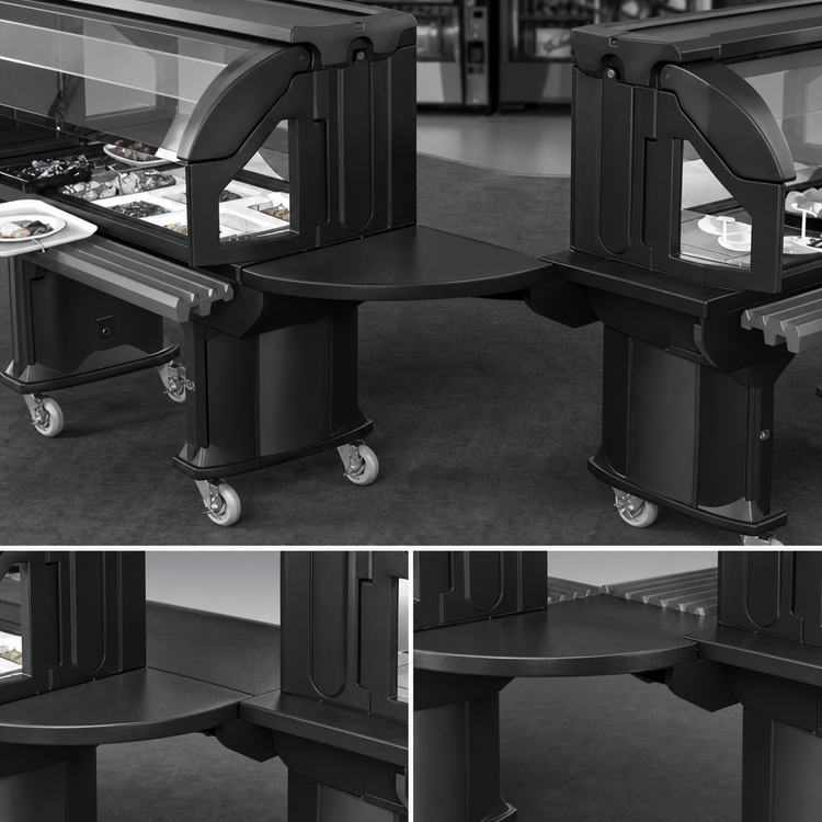 Product image #4 for Cambro Versa Food Bar Straight Connector for Versa Cart to Standard-Height Food Bar/Work Table